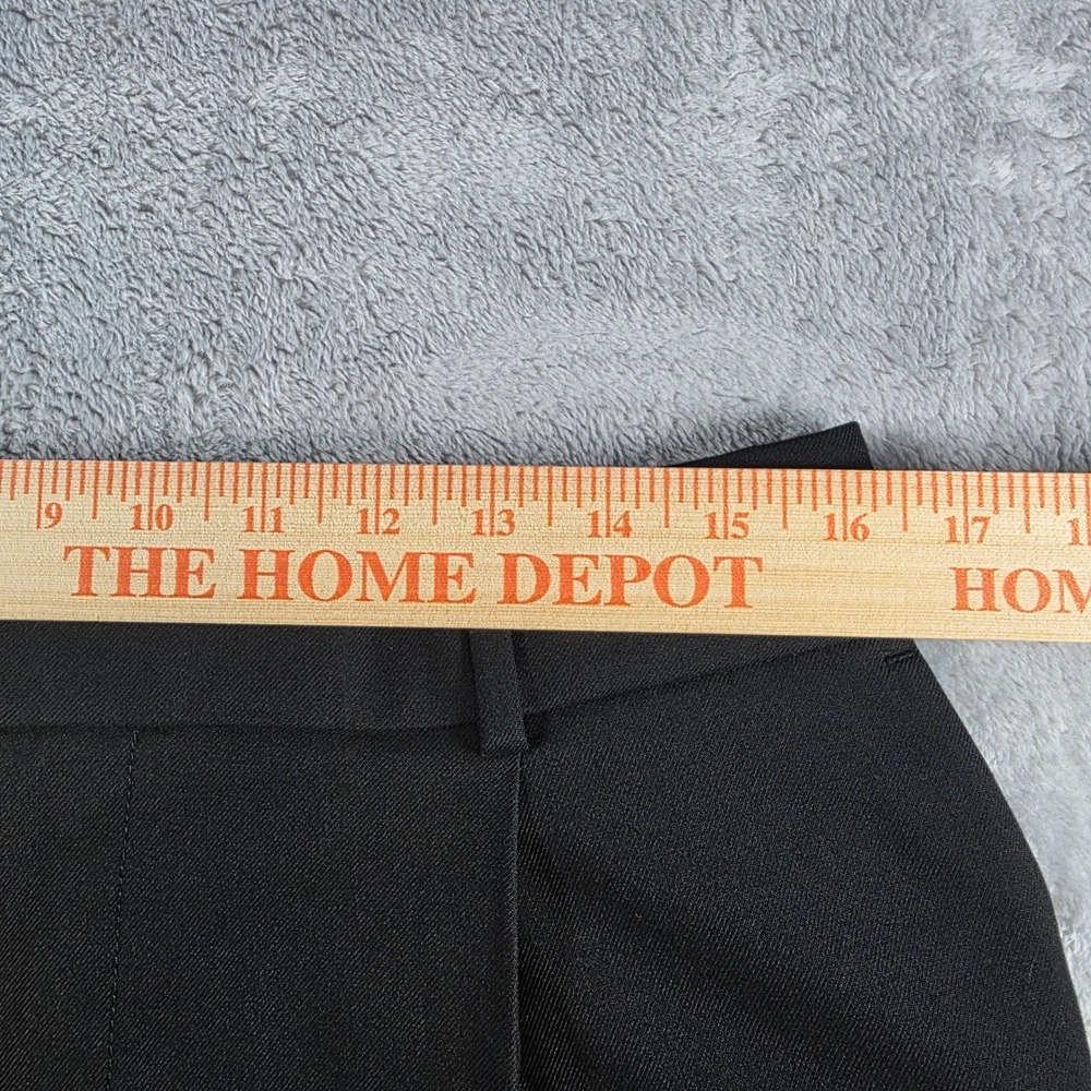 Madewell Women 14 Slouchy Black Trousers Pleated Wide Leg Brushed Twill - Picture 4 of 13